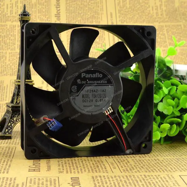 Alt view image 5 of 5 - Compatible for Panaflo FBA12G12U 12V 0.65A 12cm 12038 2-Wire Cooling Fan