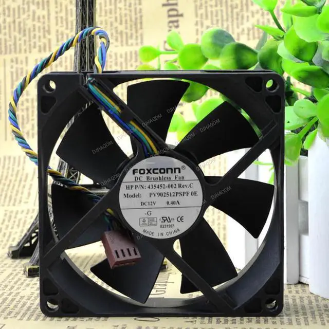 Alt view image 3 of 5 - Compatible for FOXCOON PV902512PSPF 0E 435452-002 12V 0.40A 9cm 9025 4-Wire Cooling Fan
