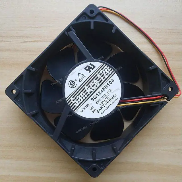 Alt view image 2 of 5 - Compatible for SANYO San Ace 120 9G1248H104 48V 0.11A 12038 3-Wire Cooling Fan