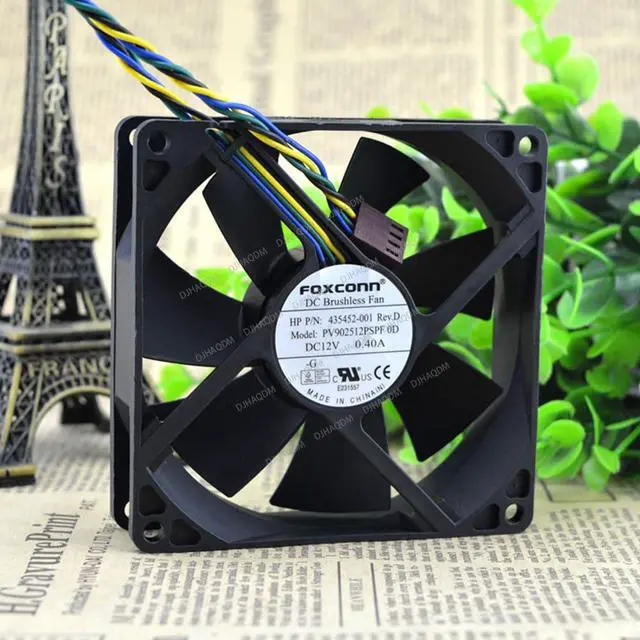 Alt view image 3 of 5 - Compatible for Foxconn PV902512PSPF 0D 12V 0.40A 9cm 4-Wire Cooling Fan