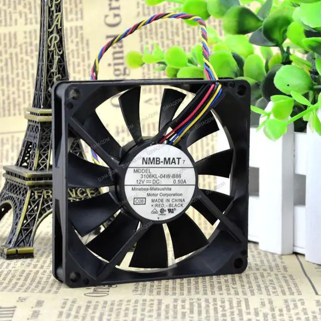 Alt view image 3 of 3 - Compatible for NMB-MAT 3106KL-04W-B86 12V 0.50A 8cm 8015 4-Wire Cooling Fan