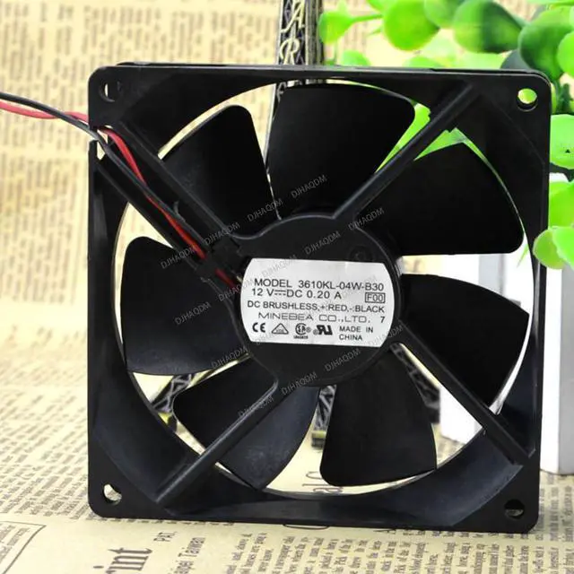 Alt view image 2 of 5 - Compatible for NMB-MAT 3610KL-04W-B30 12V 0.20A 9cm 9225 2-Wire Cooling Fan
