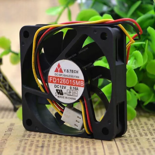 Main image of Compatible for Y.S.TECH FD126015MB 12V 0.16A 6015 6cm 3-Wire Cooling Fan
