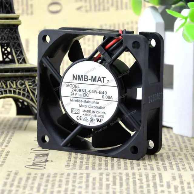 Main image of Compatible for NMB-MAT 2408NL-05W-B40 24V 0.08A 6cm 6020 2-Wire Cooling Fan