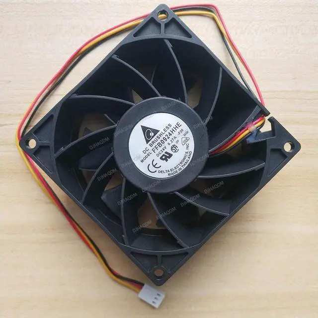 Alt view image 2 of 5 - Compatible for Delta FFB0924HHE 24V 0.27A 9238 3-Wire Cooling Fan