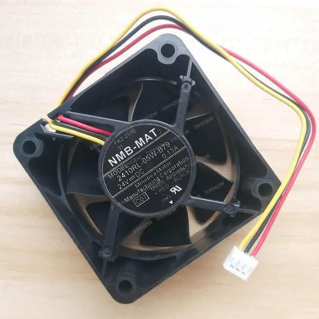 Alt view image 2 of 5 - Compatible for NMB-MAT 2410RL-05W-B79 24V 0.13A 6cm 6025 3-Wire Cooling Fan