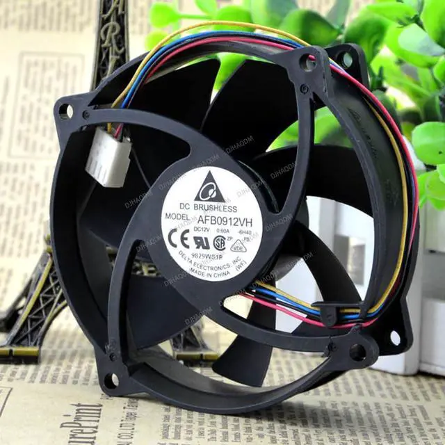 Main image of Compatible for Delta AFB0912VH 12V 0.6A 9cm 9025 4-Wire Cooling Fan