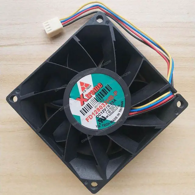 Alt view image 2 of 5 - Compatible for Y.S.TECH FD128032HB-P 12V 0.80A 8032 8cm 4-Wire Cooling Fan