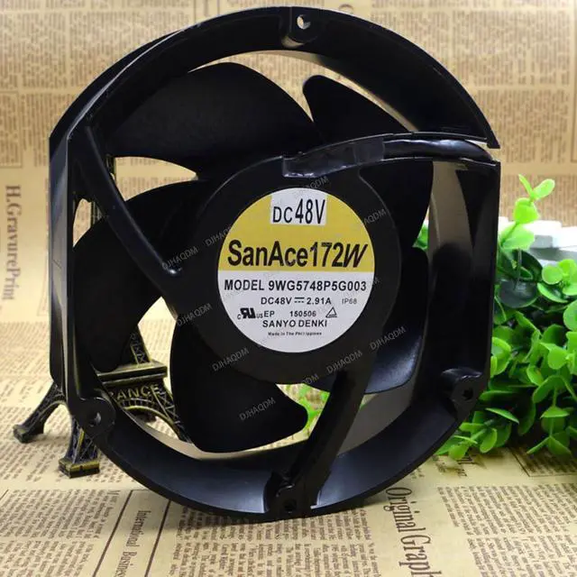 Alt view image 3 of 5 - Compatible for SANYO San Ace 172W 9WG5748P5G003 48V 2.91A 17251 4-Wire Cooling Fan