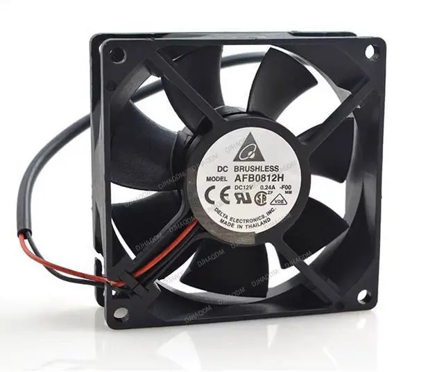 Alt view image 2 of 5 - Compatible for Delta AFB0812H 12V 0.24A 80mm 2-Wire Cooling Fan