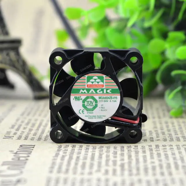 Alt view image 2 of 5 - Compatible for Protechnic Magic MGA4024ZB-015 24V 0.13A 4cm 2-Wire Cooling Fan