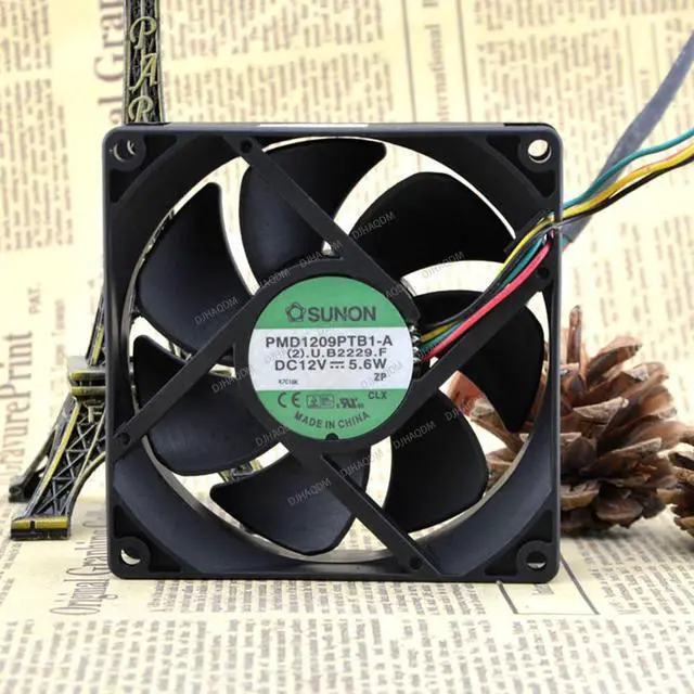 Alt view image 2 of 5 - Compatible for SUNON PMD1209PTB1-A 12V 5.6W 9025 9cm 4-Wire Cooling Fan
