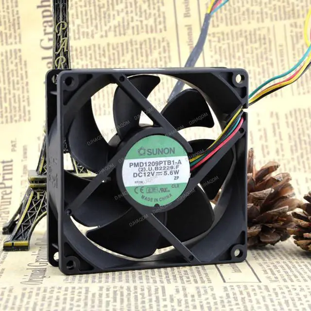 Alt view image 3 of 5 - Compatible for SUNON PMD1209PTB1-A 12V 5.6W 9025 9cm 4-Wire Cooling Fan