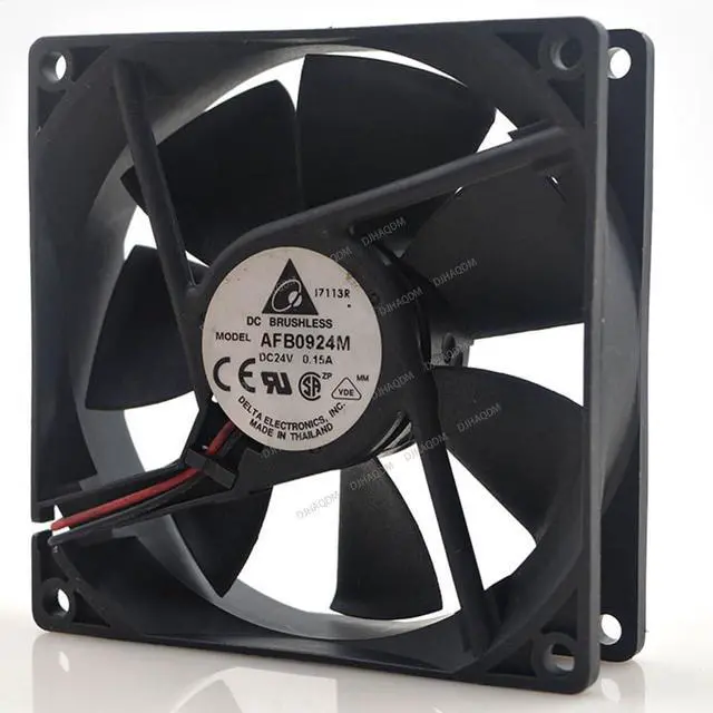 Alt view image 2 of 4 - Compatible for Delta AFB0924M 24V 0.15A 90x90x25mm 9025 2-Wire Cooling Fan
