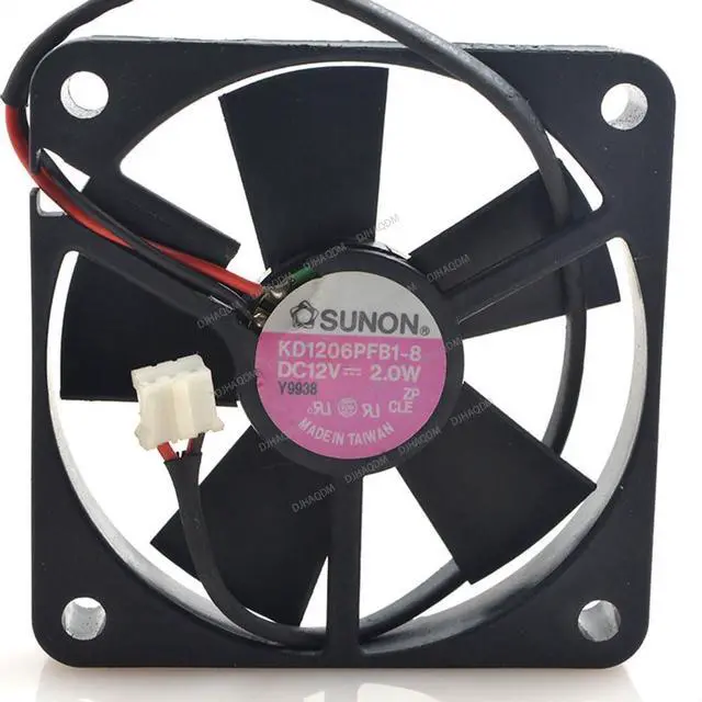 Main image of Compatible for SUNON KD1206PFB1-B 12V 2.0W 6010 6cm 2-Wire Cooling Fan