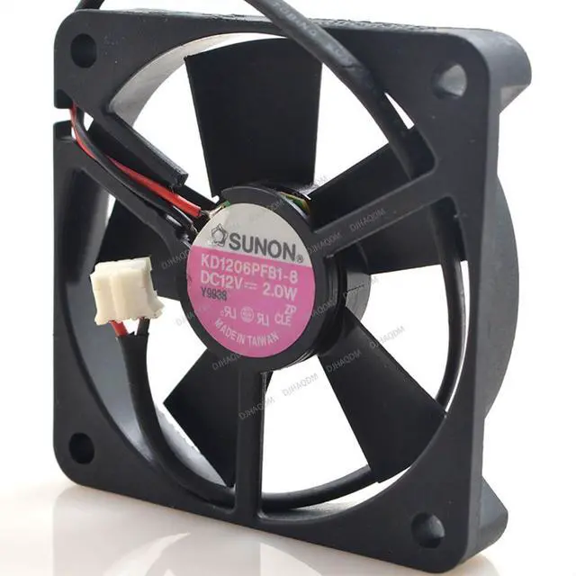 Alt view image 2 of 4 - Compatible for SUNON KD1206PFB1-B 12V 2.0W 6010 6cm 2-Wire Cooling Fan