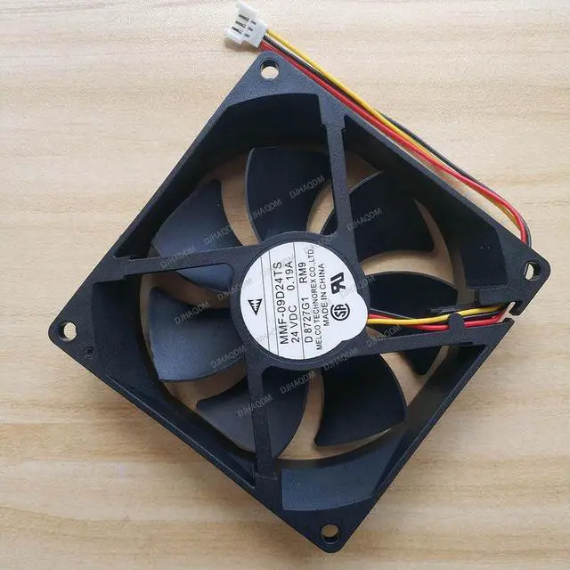 Alt view image 2 of 5 - Compatible for Mitsubishi MMF-09D24TS RM9 MMF-09D24TS-RM9 24V 0.19A 3-Wire Cooling Fan