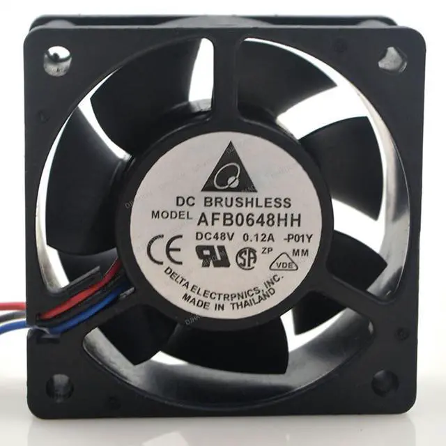 Alt view image 2 of 4 - Compatible for Delta AFB0648HH 48V 0.12A 6cm 6025 3-Wire Cooling Fan
