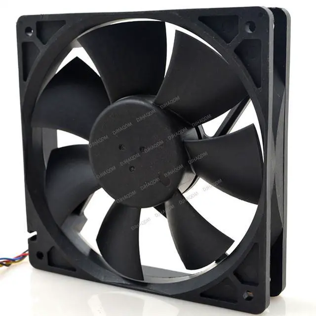Alt view image 4 of 4 - Compatible for Delta AFB1212VH 12V 0.60A 12cm 12025 4-Wire Cooling Fan