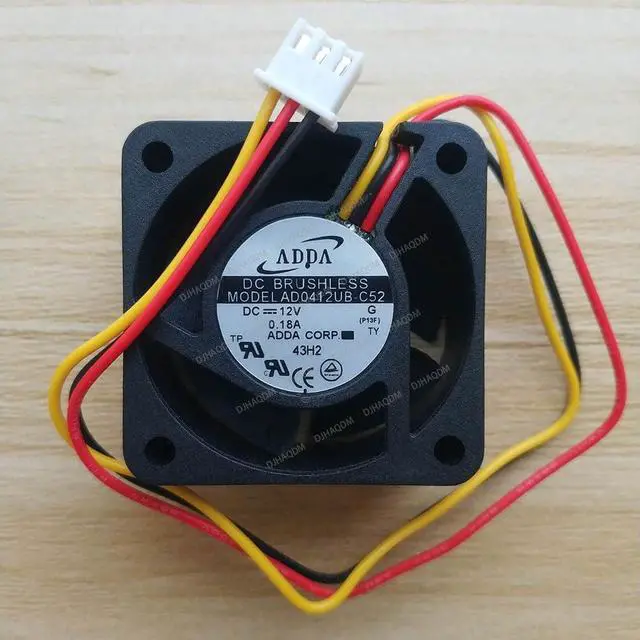 Main image of Compatible for ADDA AD0412UB-C52 12V 0.18A 4020 40x40x20mm 3-Wire Cooling Fan