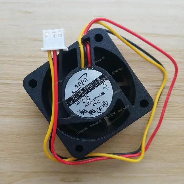 Alt view image 2 of 5 - Compatible for ADDA AD0412UB-C52 12V 0.18A 4020 40x40x20mm 3-Wire Cooling Fan