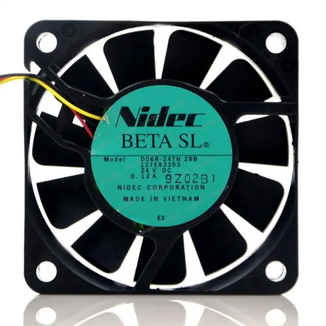 Main image of Compatible for Nidec D06R-24TH 28B 24V 0.12A 6cm 6015 3-Wire Cooling Fan