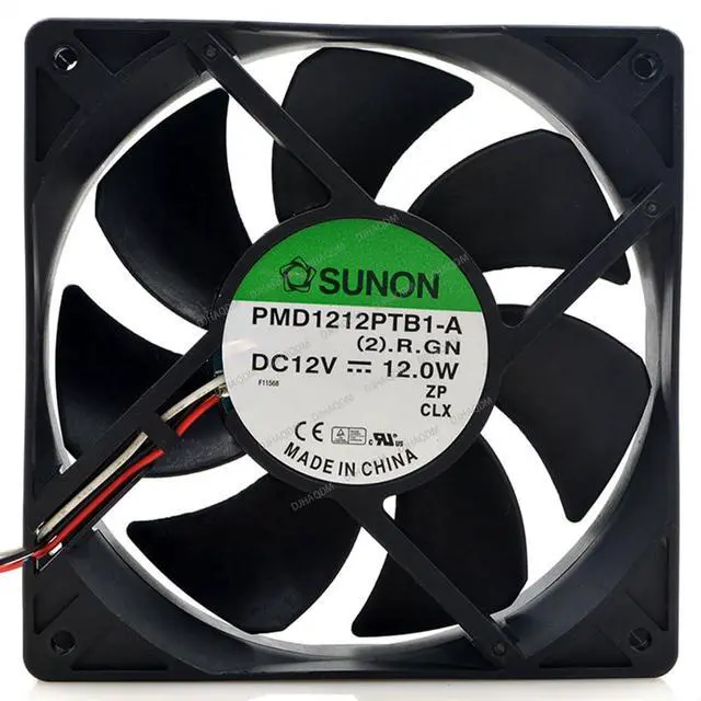 Alt view image 2 of 4 - Compatible for SUNON PMD1212PTB1-A 12V 12W 12cm 12025 3-Wire Cooling Fan