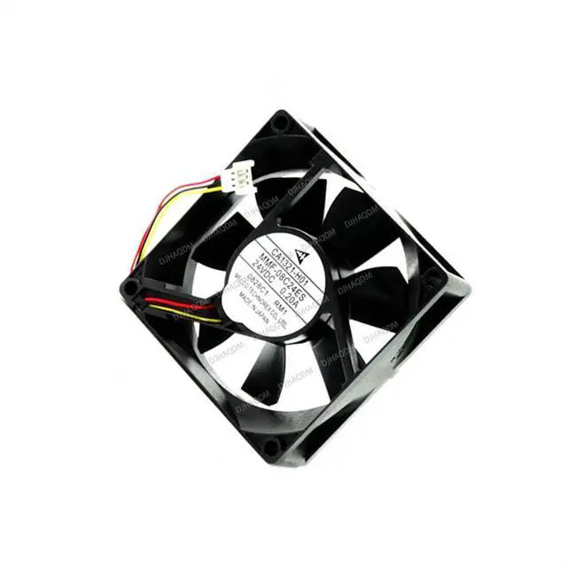 Alt view image 3 of 5 - Compatible for Melco MMF-08C24ES RM1 CA1321-H01 24V 0.16A 80x80x25mm 3-Wire Cooling Fan