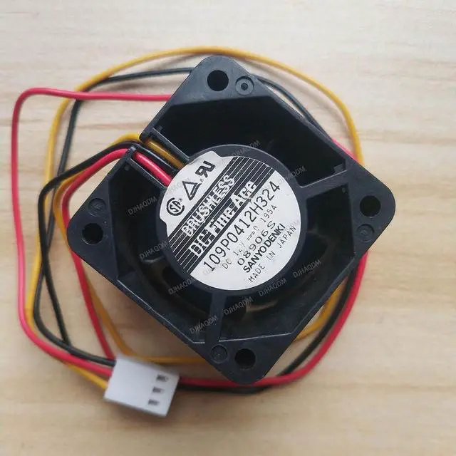 Alt view image 2 of 5 - Compatible for SANYO Denki 109P0412H324 12V 0.195A 4028 40 * 40 * 28mm 3-Wire Cooling Fan