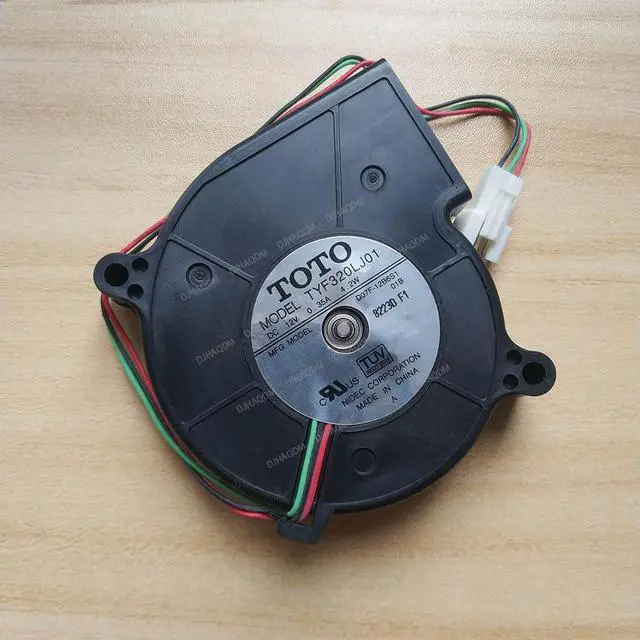 Alt view image 2 of 5 - Compatible for TOTO TYF320LJ01 12V 0.35A 7520 3-Wire Cooling Fan