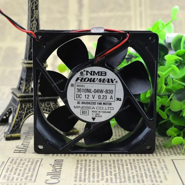 Alt view image 2 of 5 - Compatible for NMB-MAT 3610NL-04W-B30 12V 0.23A 9025 9cm 2-Wire Cooling Fan