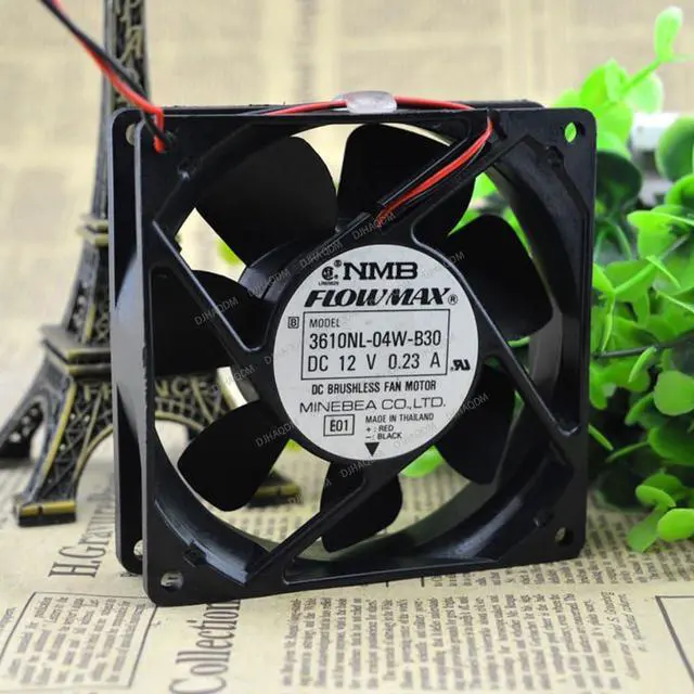Alt view image 3 of 5 - Compatible for NMB-MAT 3610NL-04W-B30 12V 0.23A 9025 9cm 2-Wire Cooling Fan