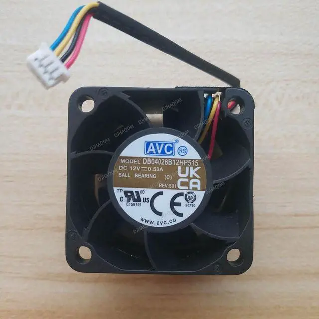 Main image of Compatible for AVC DB04028B12HP515 12V 0.53A 4028 40x40x28mm 4-Wire Cooling Fan