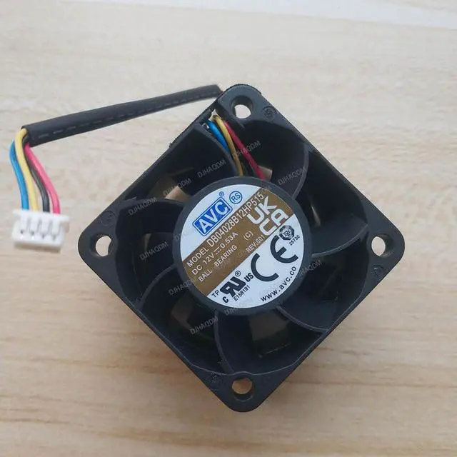 Alt view image 2 of 5 - Compatible for AVC DB04028B12HP515 12V 0.53A 4028 40x40x28mm 4-Wire Cooling Fan