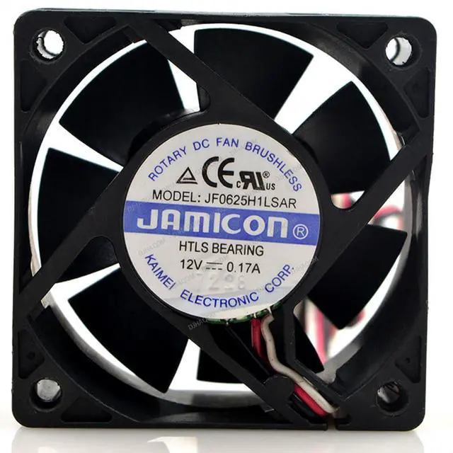 Alt view image 2 of 4 - Compatible for JAMICON JF0625H1LSAR 12V 0.17A 6cm 6025 3-Wire Cooling Fan