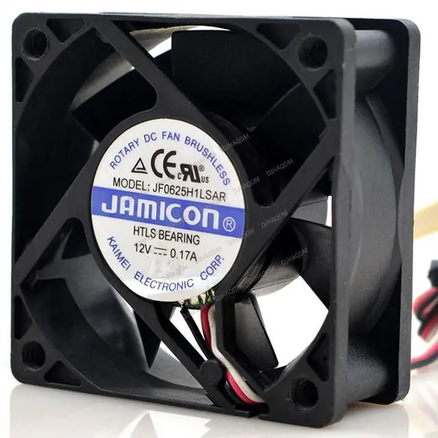 Main image of Compatible for JAMICON JF0625H1LSAR 12V 0.17A 6cm 6025 3-Wire Cooling Fan