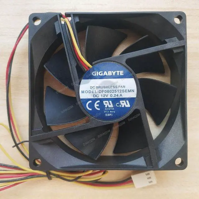 Main image of Compatible for GIGABYTE DF0802512SEMN 12V 0.24A 8025 80x80x25mm 3-Wire Cooling Fan