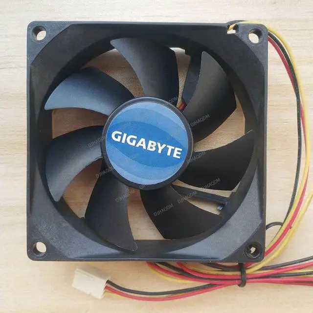 Alt view image 4 of 5 - Compatible for GIGABYTE DF0802512SEMN 12V 0.24A 8025 80x80x25mm 3-Wire Cooling Fan
