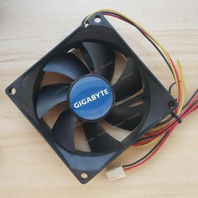 Alt view image 5 of 5 - Compatible for GIGABYTE DF0802512SEMN 12V 0.24A 8025 80x80x25mm 3-Wire Cooling Fan