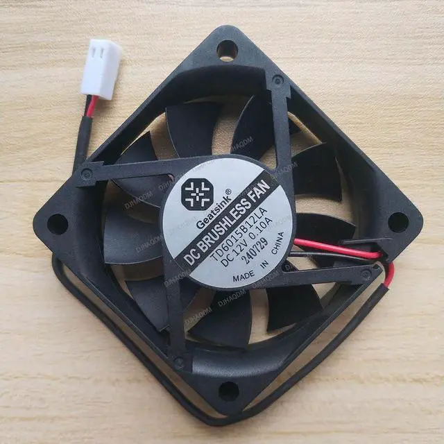 Alt view image 2 of 5 - Compatible for Geatsink TD6015B12LA 12V 0.10A 6015 60x60x15mm 2-Wire Cooling Fan