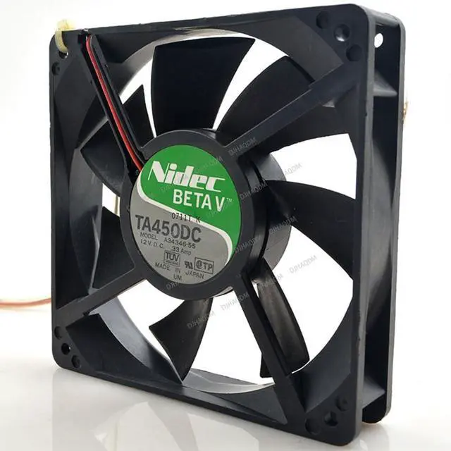 Alt view image 2 of 4 - Compatible for Nidec A34346-55 12V 0.33A 12025 2-Wire Cooling Fan