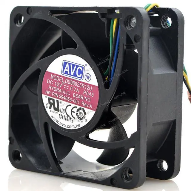 Main image of Compatible for AVC DS06025R12U 12V 0.7A 6cm 6025 4-Wire Cooling Fan