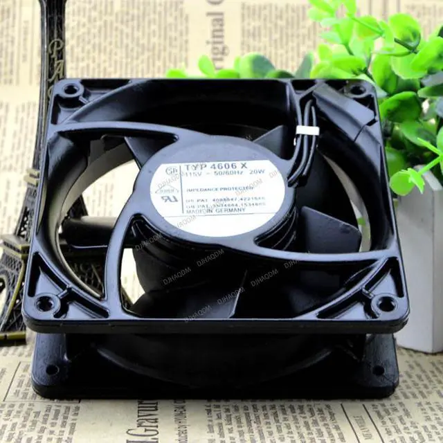 Alt view image 2 of 5 - Compatible for TYP 4606 X AC115V 20W 119X38mm 2-Wire Cooling Fan