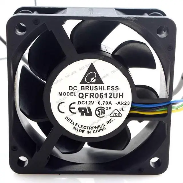 Main image of Compatible for Delta QFR0612UH 12V 0.70A 60x60x25mm 6025 4-Wire Cooling Fan