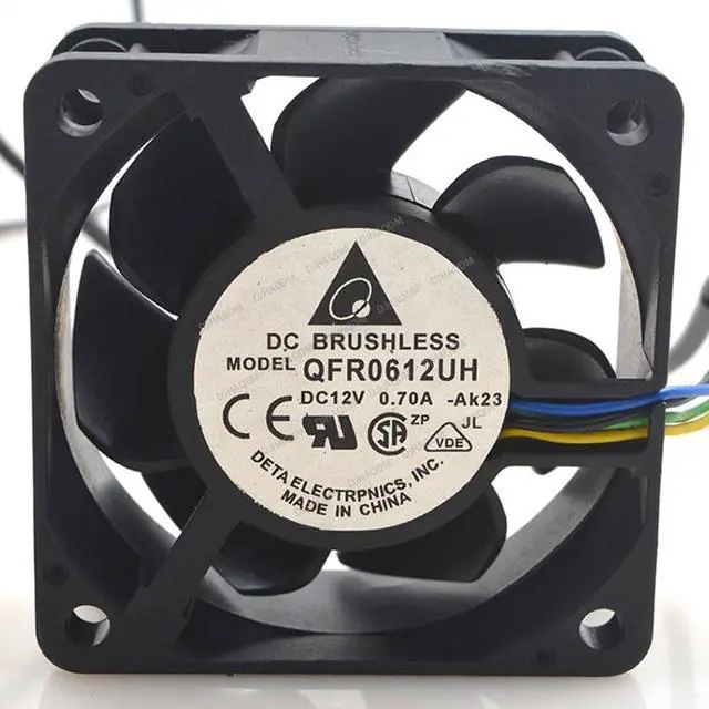 Alt view image 5 of 5 - Compatible for Delta QFR0612UH 12V 0.70A 60x60x25mm 6025 4-Wire Cooling Fan