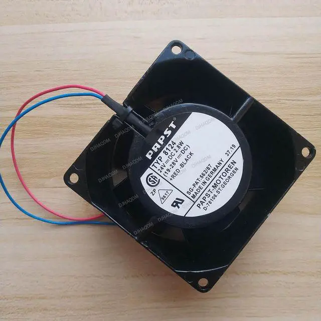 Alt view image 2 of 5 - Compatible for TYP 8124 24V 2.8W 19-28V 8CM 8038 2-Wire Cooling Fan