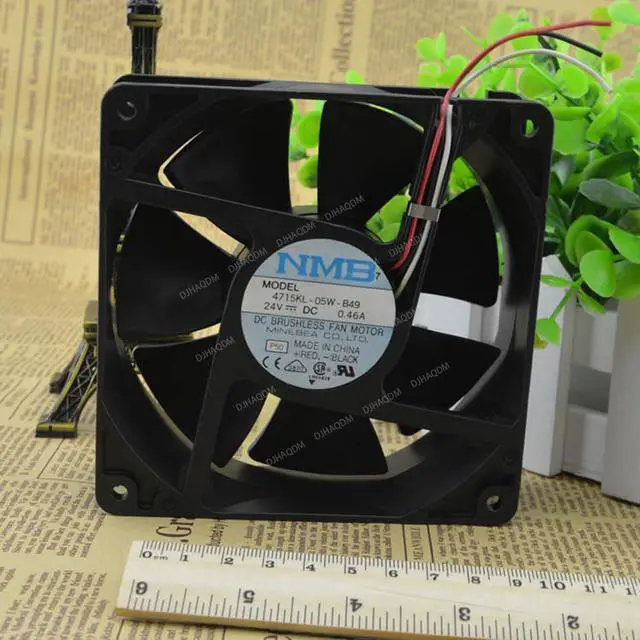 Alt view image 3 of 5 - Compatible for NMB 4715KL-05W-B49 24V 0.46A 120x38mm 3-Wire Cooling Fan