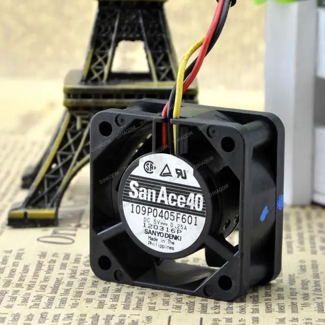 Main image of Compatible for San Ace 40 109P0405F601 5V 0.25A 4cm 4020 3-Wire Cooling Fan