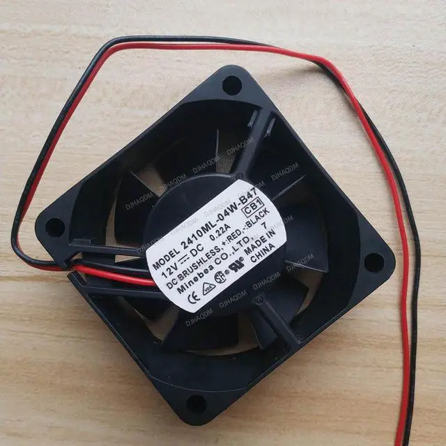 Alt view image 2 of 5 - Compatible for NMB 2410ML-04W-B47 12V 0.22A 6cm 6025 2-Wire Cooling Fan
