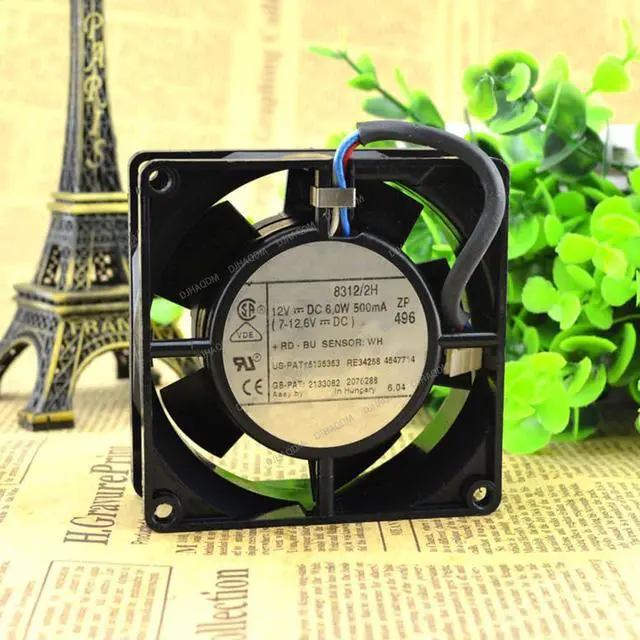 Alt view image 3 of 5 - Compatible for MULTIFAN 8312/2H 12V 0.5A 6W 8032 3-Wire Cooling Fan